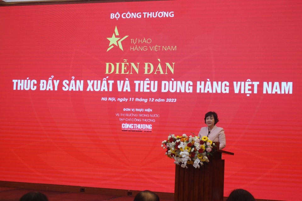 Ph&oacute; Vụ trưởng Vụ thị trường trong nước (Bộ C&ocirc;ng Thương) L&ecirc; Việt Nga. Ảnh: Khắc Ki&ecirc;n