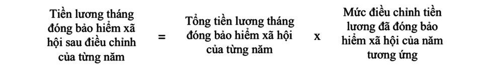 C&ocirc;ng thức t&iacute;nh tiền lương th&aacute;ng đ&atilde; đ&oacute;ng bảo hiểm x&atilde; hội năm 2024.