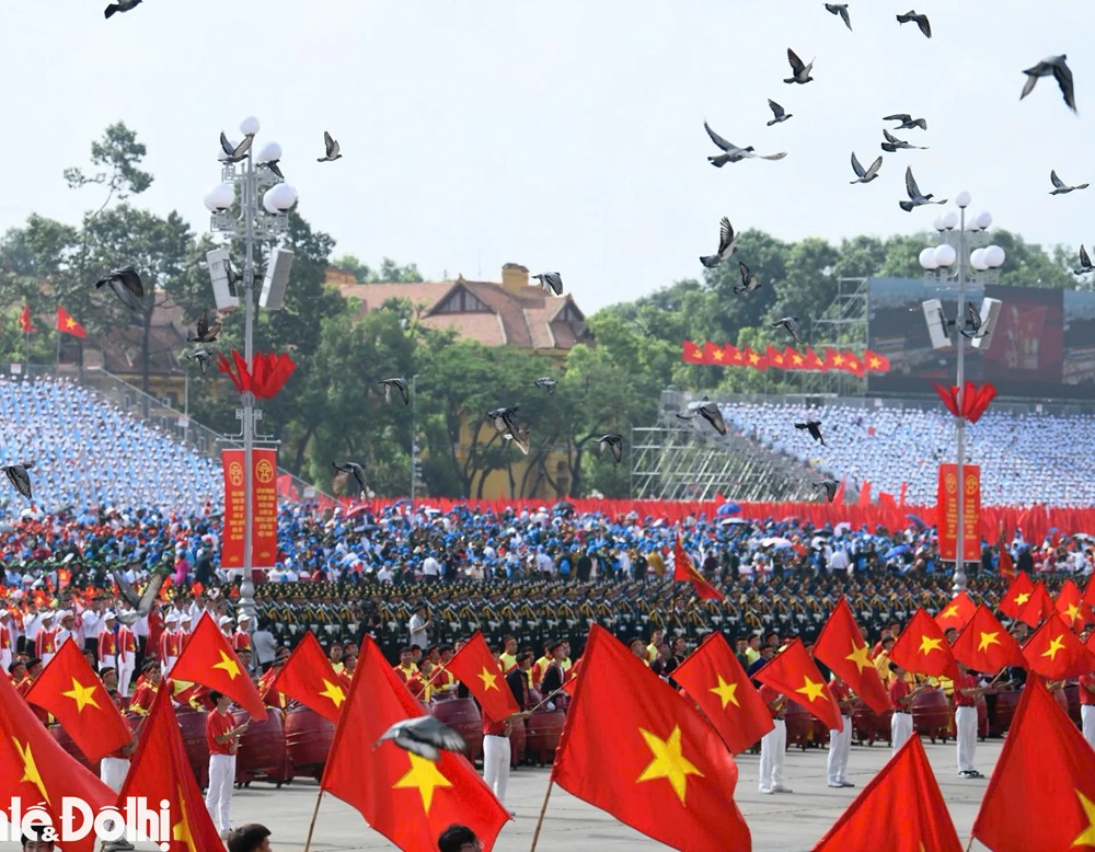 Hơn 800 chim bồ câu tung cánh giữa Quảng trường Ba Đình mừng Đại lễ A80 - ảnh 8