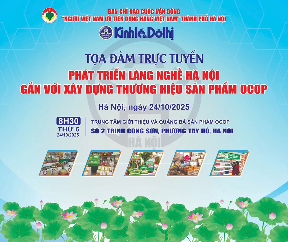 Sáng nay (24/10) diễn ra Tọa đàm “Phát triển làng nghề Hà Nội gắn với xây dựng thương hiệu sản phẩm OCOP” - ảnh 1
