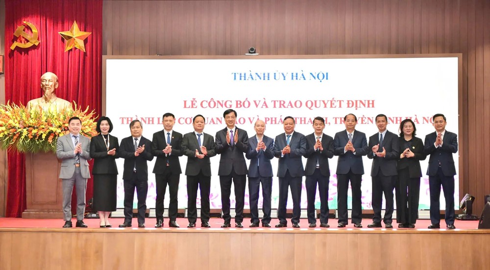 Công bố và trao Quyết định thành lập cơ quan Báo và phát thanh, truyền hình Hà Nội - ảnh 5