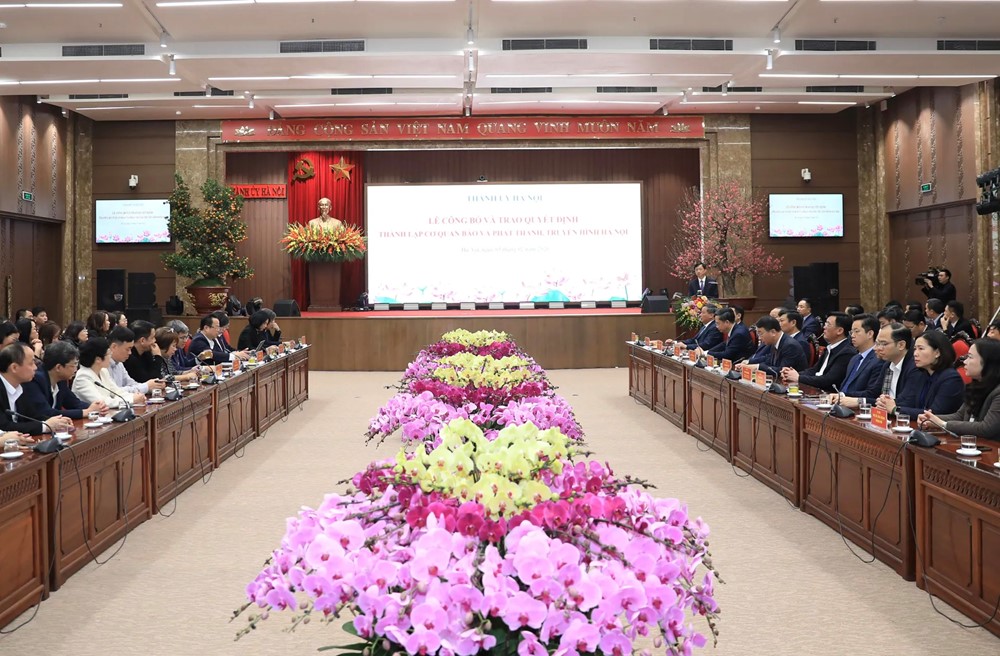 Công bố và trao Quyết định thành lập cơ quan Báo và phát thanh, truyền hình Hà Nội - ảnh 6
