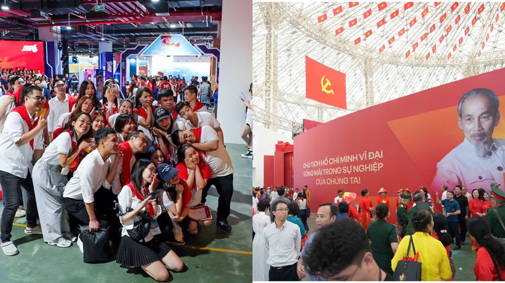 Hơn 230.000 khách check-in Triển lãm thành tựu đất nước quy mô lớn nhất lịch sử - ảnh 1