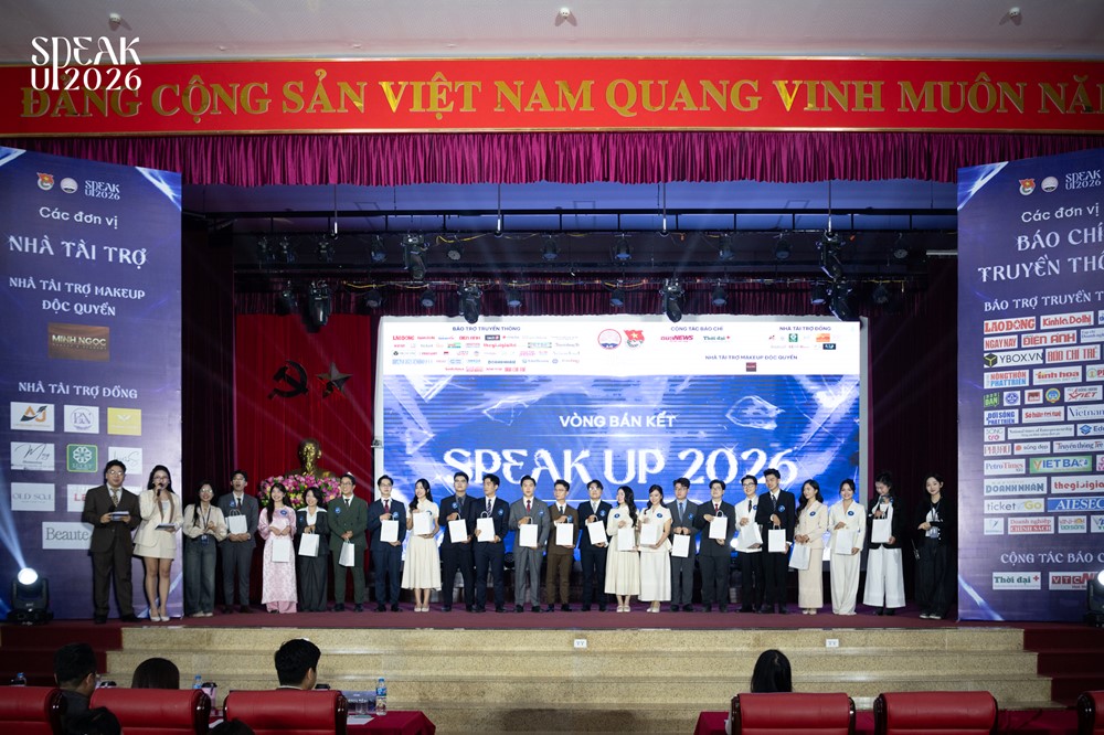 Khám phá tài năng của Top 20 “cây mic” trẻ tại đêm Bán kết SPEAK UP 2026 - ảnh 1