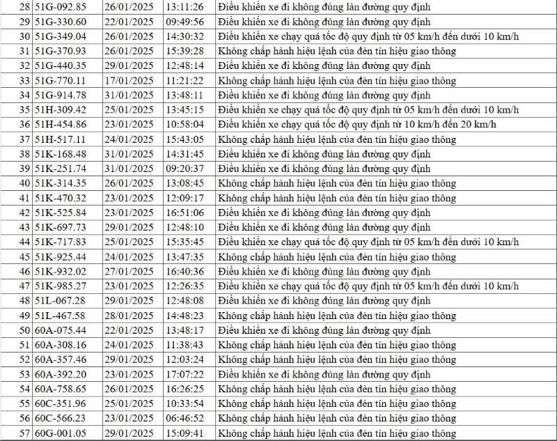 Công an yêu cầu 160 phương tiện sau khẩn trương nộp phạt nguội - ảnh 3