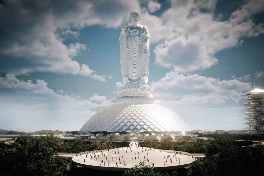 Việt Nam chuẩn bị xây dựng tượng Phật lớn nhất thế giới, vượt mặt kỷ lục hiện tại ở Trung Quốc: Sở hữu chiều cao tới 167,5m, thể tích gần 70.000m³ - ảnh 3