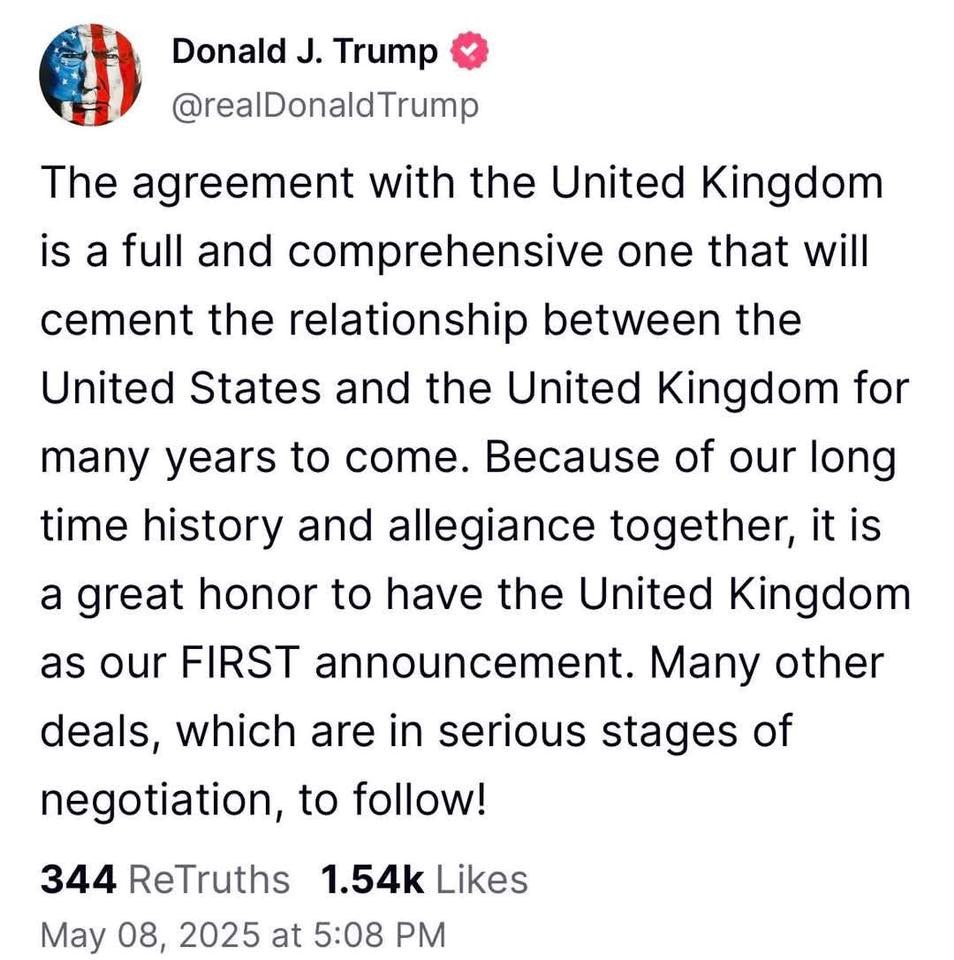 Chính thức lộ diện quốc gia đầu tiên đạt được thỏa thuận với Mỹ - ảnh 1