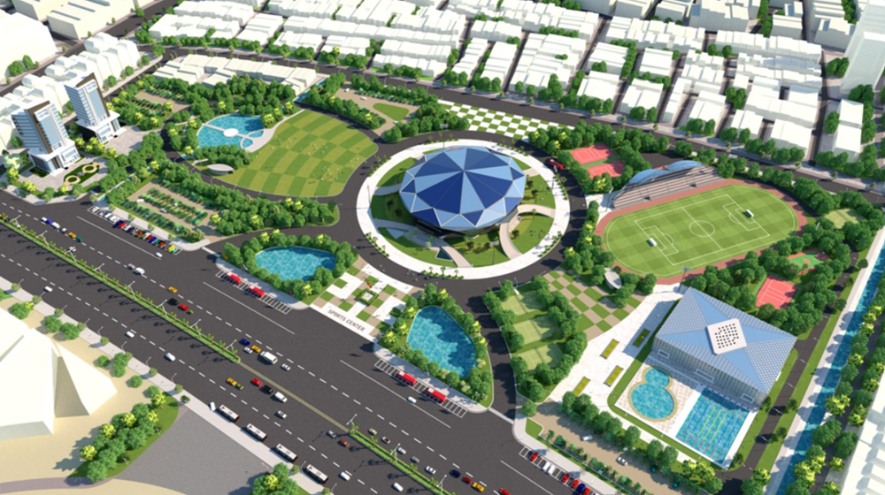 Việt Nam sắp có khu liên hợp thể thao hoành tráng: Nhà đa năng phủ toàn bộ kính Low E, sân vận động 25.000 chỗ ngồi, đủ điều kiện đăng cai các giải đấu tầm cỡ - ảnh 1