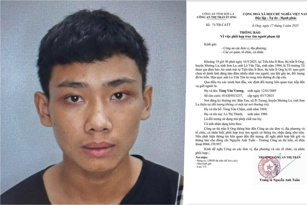 Đề nghị người dân phát hiện người liên quan đến vụ án giết người này ở đâu, khẩn trương báo ngay cho Công an qua SĐT: 0966.159.997 - ảnh 1