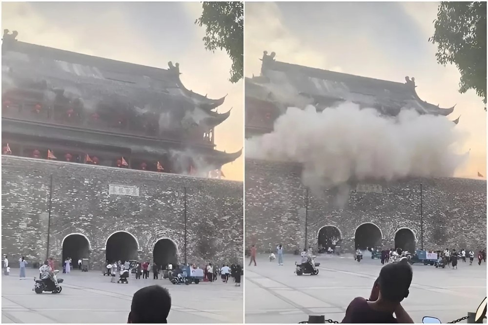 Sập tòa tháp 650 năm tuổi nổi tiếng - ảnh 3