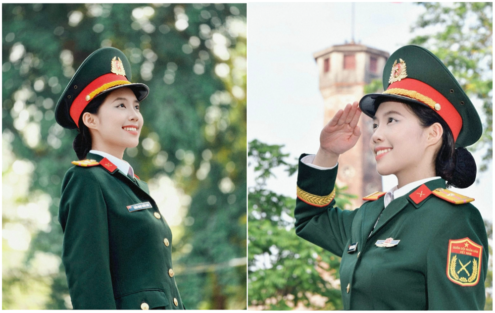 Thiếu úy 22 tuổi vừa chính thức trở thành Á hậu Việt Nam 2024, bố là Đại tá quân đội, đang theo học tại Nhạc viện - ảnh 3