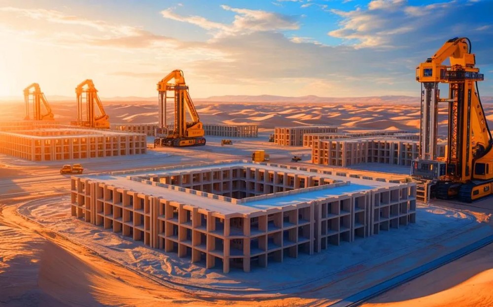 Sử dụng máy in 3D xây quần thể trường học giữa lòng sa mạc, lập kỷ lục mới khiến cả thế giới ngỡ ngàng - ảnh 1