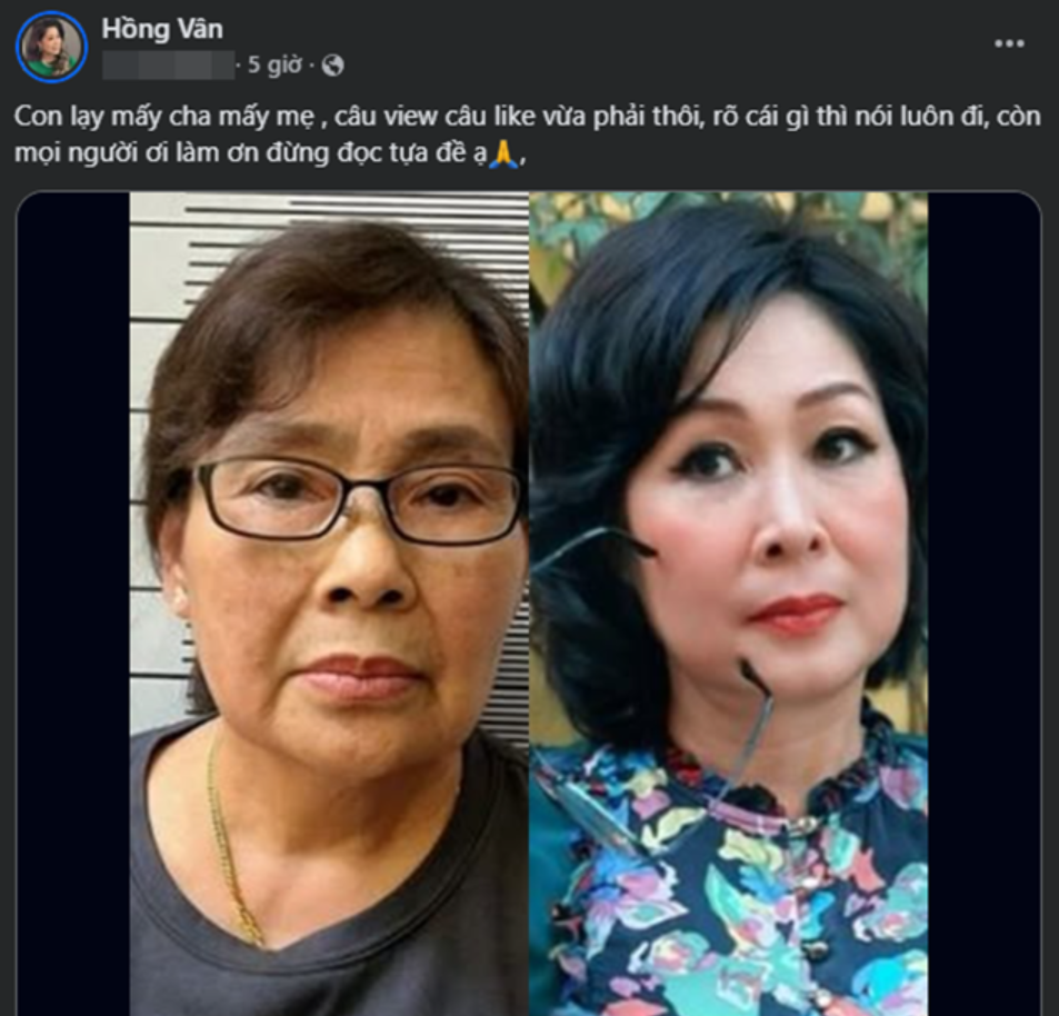 NSND Hồng Vân lên tiếng về đường dây lừa đảo 1.400 tỷ đồng - ảnh 2