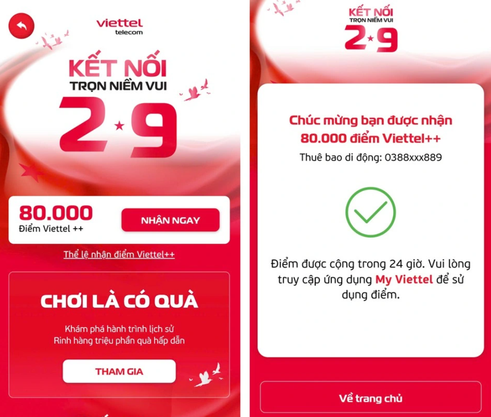 2 nhà mạng lớn nhất Việt Nam tặng 80.000 điểm thưởng, miễn phí 5G, tin nhắn và phút gọi: Làm ngay thao tác sau để nhận ưu đãi! - ảnh 2