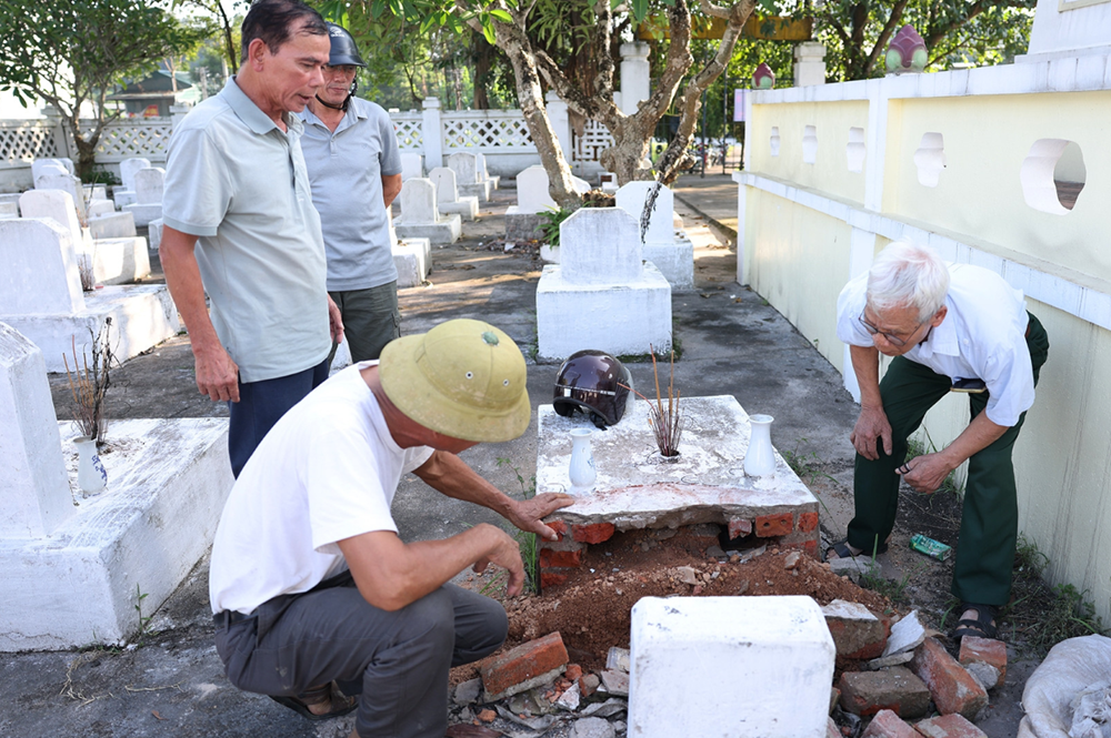 Lãnh đạo Phú Thọ chỉ đạo nóng vụ mộ liệt sĩ bị đục phá - ảnh 2