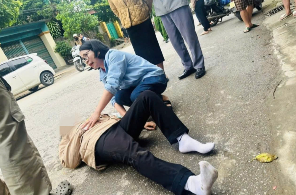 Nữ Giám đốc bệnh viện kịp thời cứu người gặp nạn giữa đường - ảnh 1