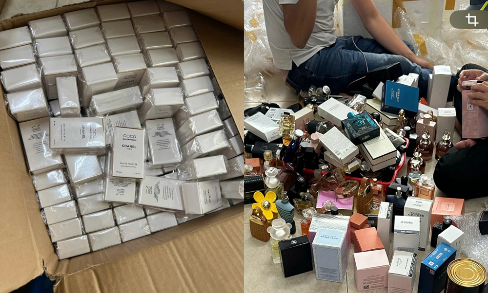 Khám xét, bắt Giám đốc Nguyễn Ngọc Thơ, thu giữ gần 20.000 chai nước hoa mang nhãn hiệu Chanel, Gucci, Dior - ảnh 2