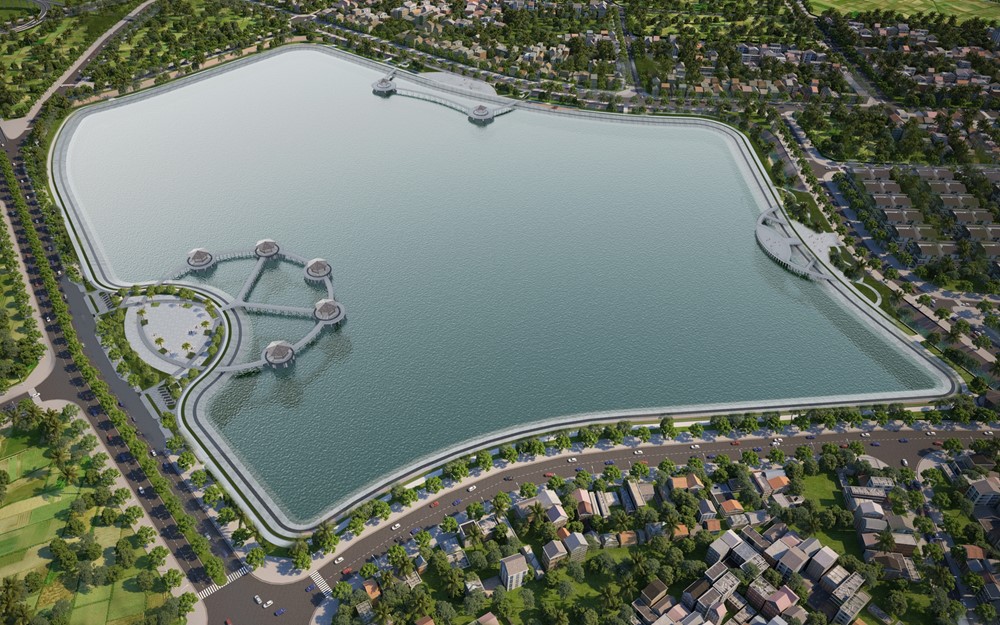 Việt Nam sắp có hồ điều hòa rộng 30ha trị giá gần 1.000 tỷ đồng, tọa lạc tại vị trí đắc địa của Thủ đô - ảnh 2