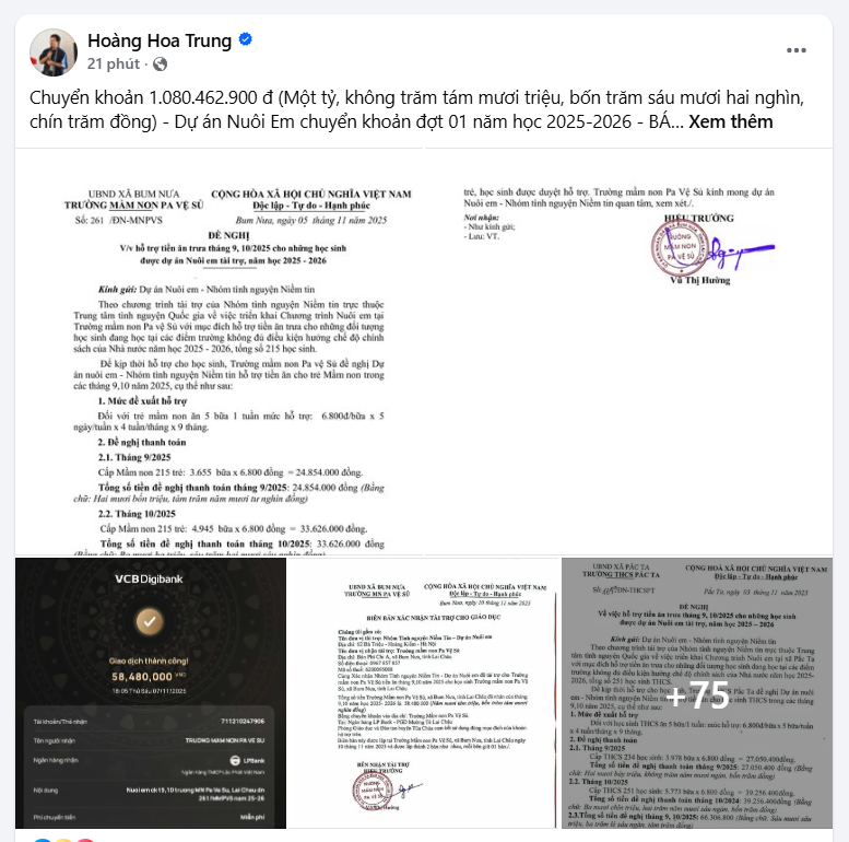 Chủ Nuôi Em chính thức công bố báo cáo tài chính từ năm 2019 - ảnh 1