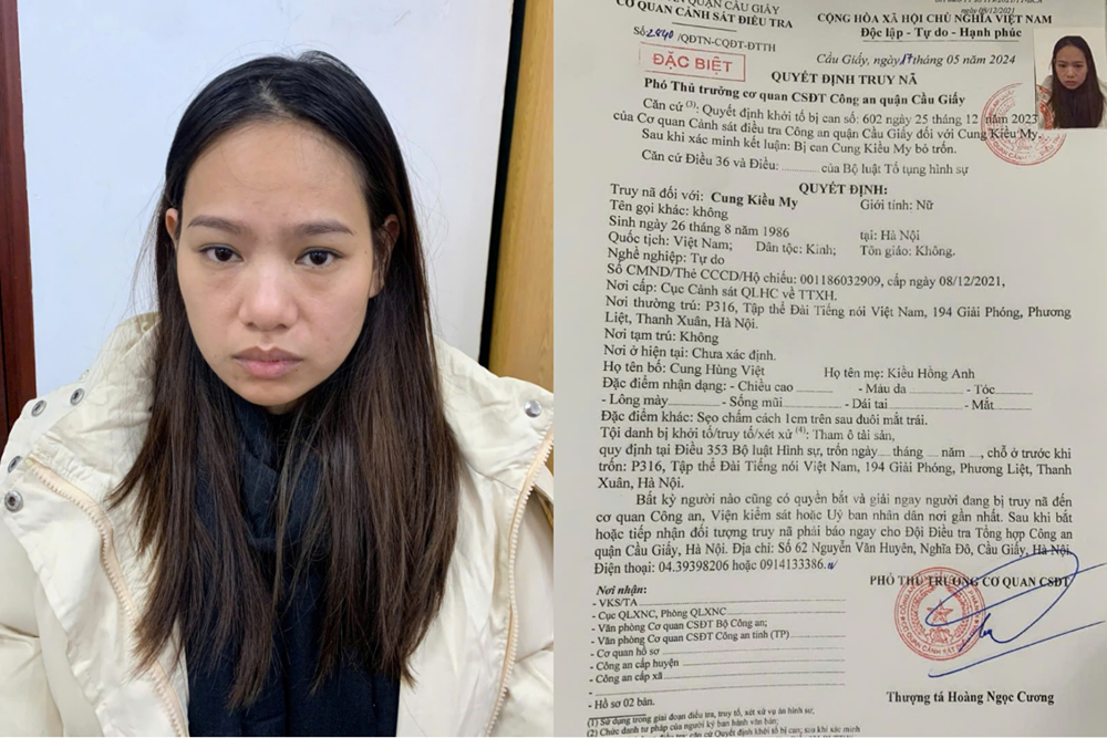 Truy nã đặc biệt Cung Kiều My sinh năm 1986 - ảnh 1