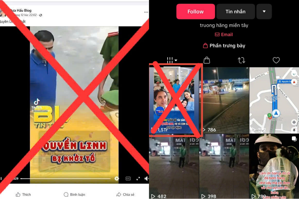 Triệu tập, xử lý 2 TikToker chia sẻ thông tin 'bắt MC Quyền Linh' - ảnh 1