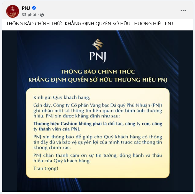 PNJ phát thông báo khẩn đến toàn bộ khách hàng - ảnh 2