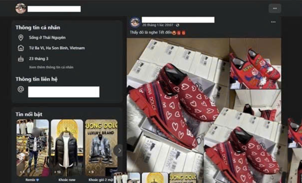 Xử phạt hộ kinh doanh đăng tải, livestream bán ‘hàng hiệu’ trên Facebook - ảnh 1
