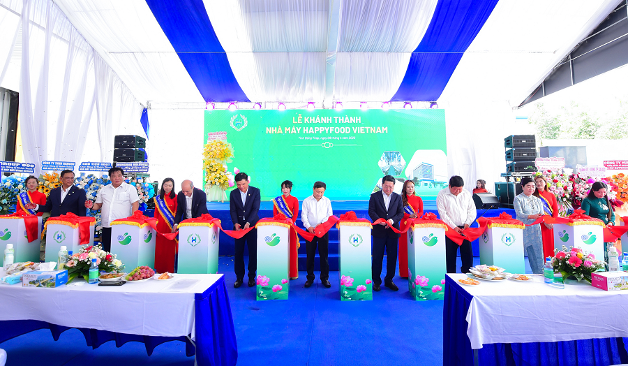 Nông nghiệp Hùng Hậu khánh thành Nhà máy chế biến xuất khẩu HappyFood VietNam - ảnh 1