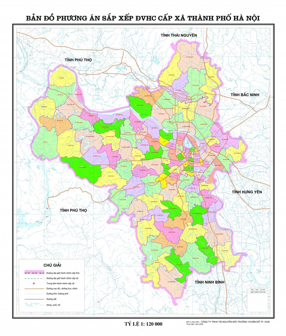 Danh sách 126 xã phường trực thuộc Thành phố Hà Nội - ảnh 1