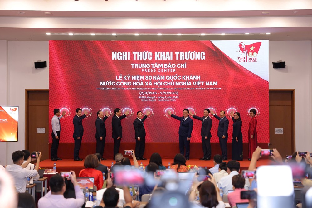 Ra mắt Trung tâm Báo chí phục vụ lễ kỷ niệm 80 năm Quốc khánh 2/9 - ảnh 1
