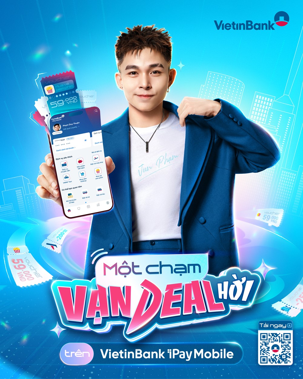 VietinBank kết hợp Jun Phạm tung bão “deal” độc quyền trên VietinBank iPay Mobile - ảnh 1