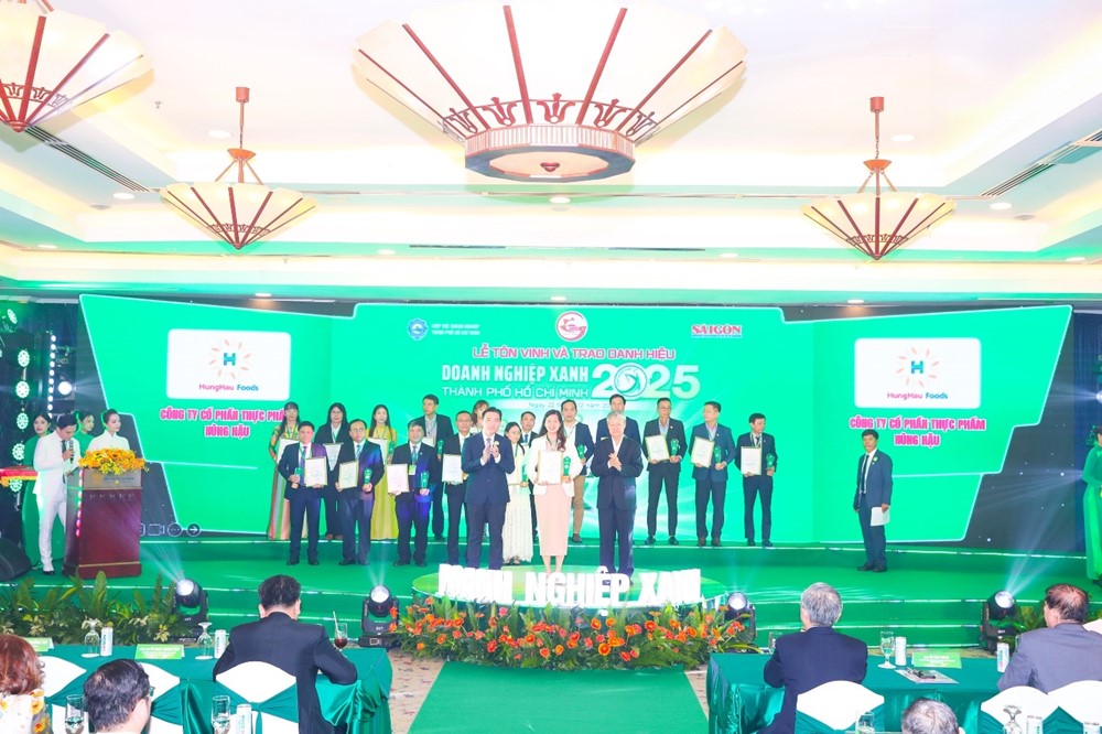 Nhiều doanh nghiệp thuộc hệ sinh thái HungHau Holdings được trao danh hiệu Doanh nghiệp Xanh TP.HCM - ảnh 2