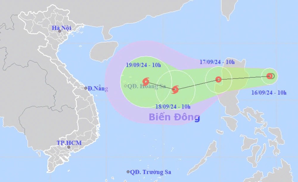 Áp thấp nhiệt đới sẽ đi vào biển Đông trong 24h tới, có đường đi gần giống bão Yagi - ảnh 1