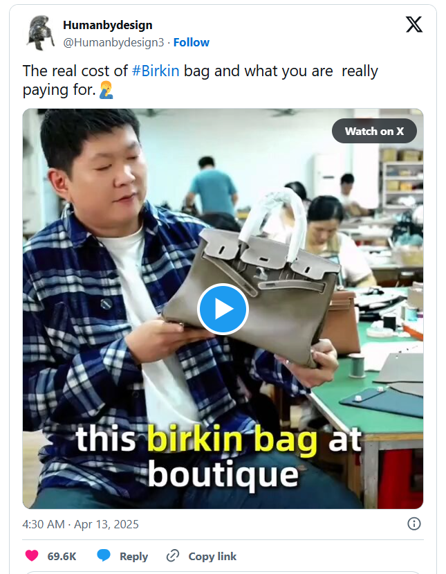 Trung Quốc phản đòn bằng 'cú tát' vào hàng xa xỉ: Bán túi Hermès, quần áo LV ngay trên TikTok, giảm giá 90% - ảnh 1