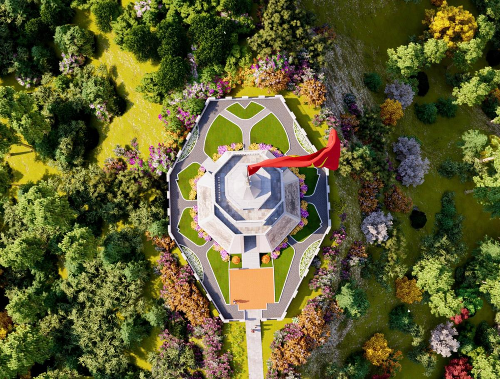 Khánh thành cột cờ mới ở cực Tây Tổ quốc tại nơi được mệnh danh ‘một con gà gáy cả ba nước đều nghe thấy’ - ảnh 2