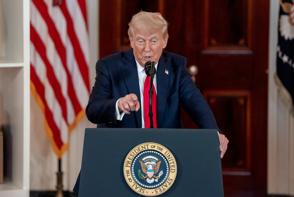 Ông Trump khẳng định không vội đàm phán thương mại, nhất quyết không nhượng bộ - ảnh 1