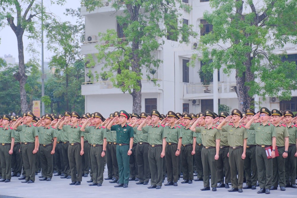 6.000 học viên thuộc lực lượng Công an nhân dân sẵn sàng tập luyện cho diễu binh, diễu hành kỷ niệm 80 năm ngày Quốc khánh 2/9 - ảnh 2