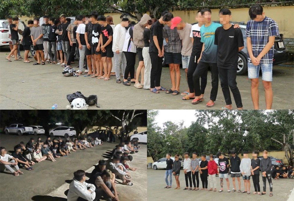 Công an tạm giữ 47 đối tượng - ảnh 1