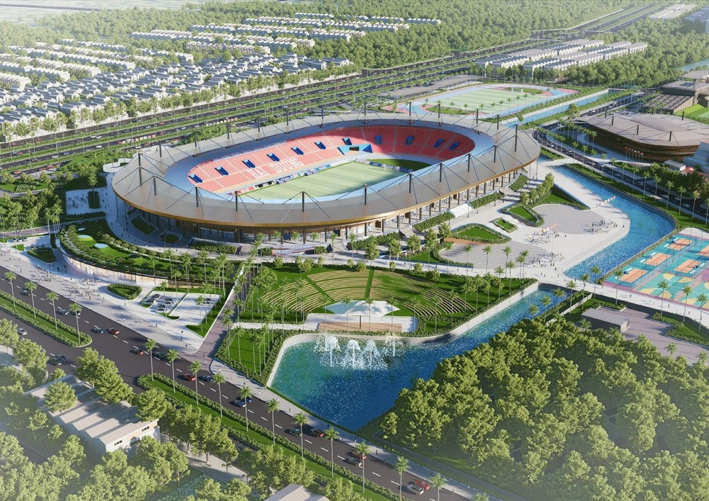 Tin vui, sắp có thêm một sân vận động quy mô ngang ngửa sân Mỹ Đình lớn nhất Việt Nam - ảnh 1