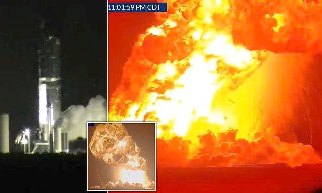 Starship của Elon Musk tiếp tục phát nổ giữa đêm: Màn thử nghiệm biến thành quả cầu lửa ngay trên bệ phóng - ảnh 1