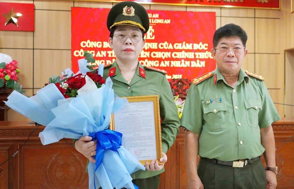 Chính thức tuyển em gái trung tá CSGT hy sinh khi bắt ô tô ma túy vào lực lượng công an - ảnh 1