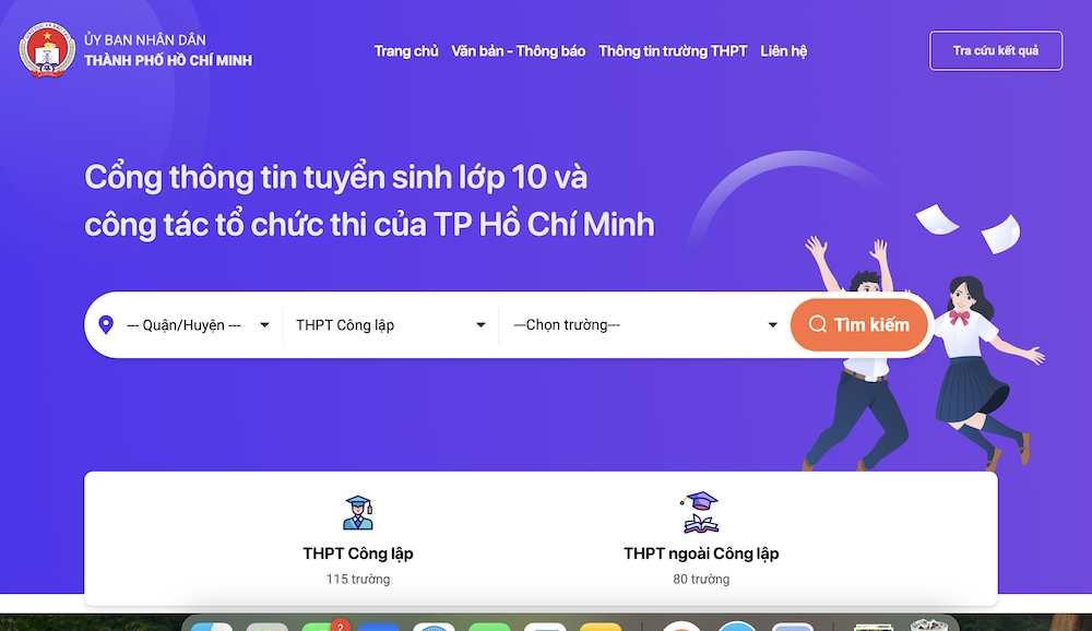 Cách tra cứu điểm thi lớp 10 TP. Hồ Chí Minh năm 2025 - ảnh 1