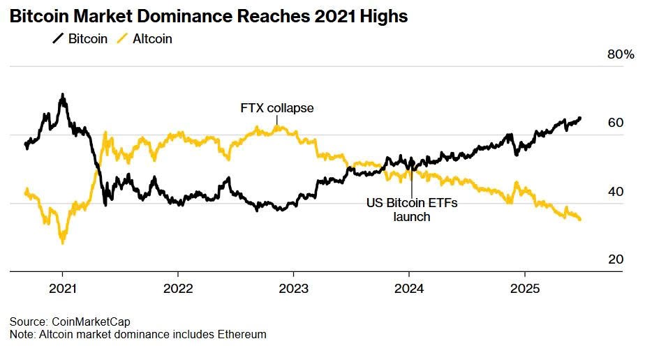 Bitcoin lập đỉnh, altcoin rơi rụng: Thị trường tiền số bước vào kỷ nguyên thanh lọc khốc liệt - ảnh 2