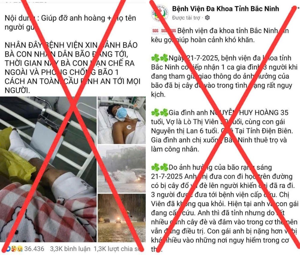 Công an phát đi cảnh báo về thủ đoạn lừa đảo liên quan đến cơn bão số 3 - ảnh 1