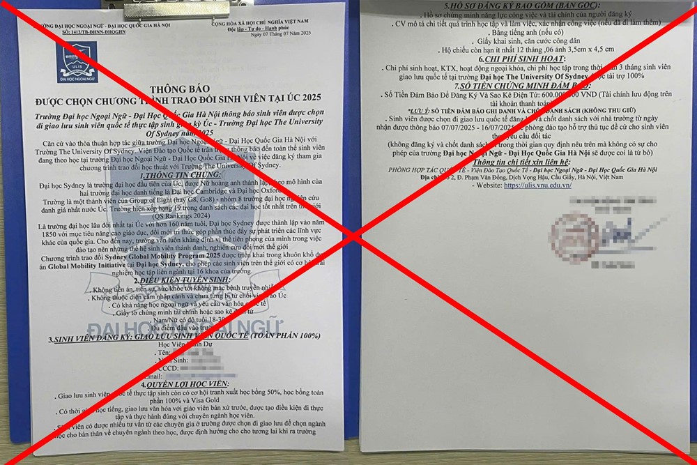 Đại học Quốc gia Hà Nội phát cảnh báo đến toàn bộ sinh viên - ảnh 2