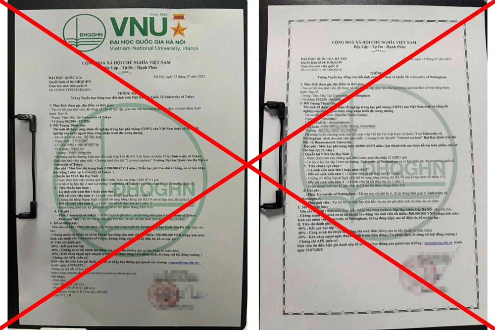 Đại học Quốc gia Hà Nội phát cảnh báo đến toàn bộ sinh viên - ảnh 1