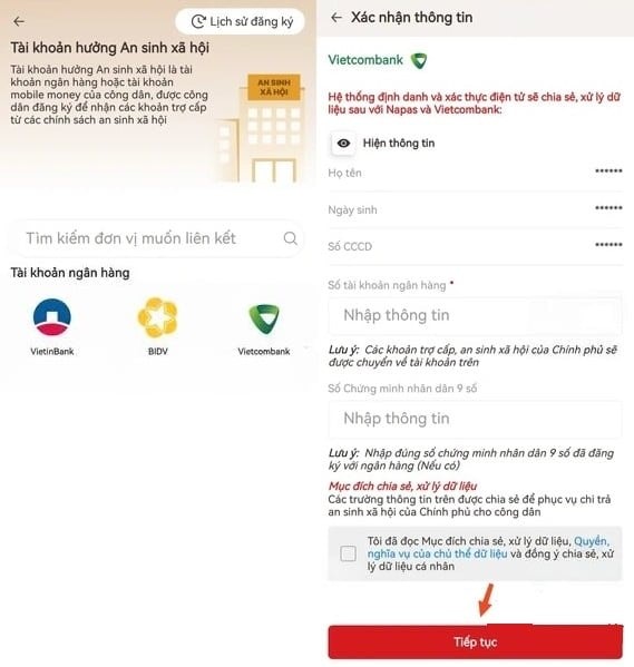 Cách liên kết tài khoản ngân hàng với VNeID để nhận 100.000 đồng từ Chính phủ nhân dịp Quốc khánh 2/9 - ảnh 4