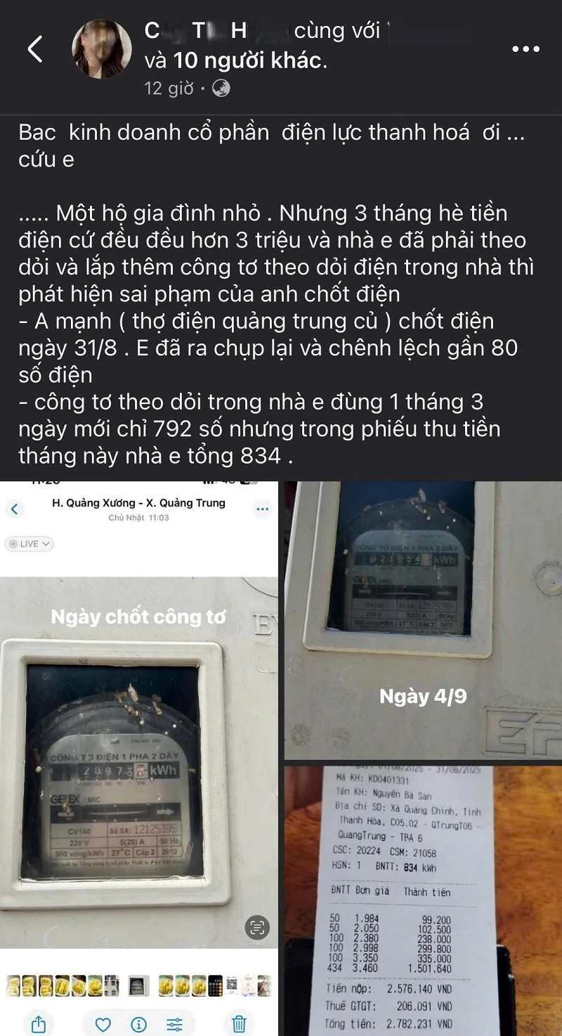 Đăng thông tin về ngành điện lên mạng xã hội, một người được công an mời lên làm việc - ảnh 1