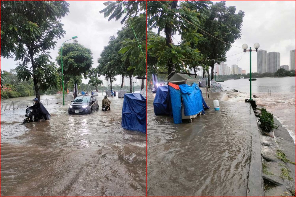 Hà Nội ngập úng cục bộ, dự báo mưa lớn đến bao giờ? - ảnh 6