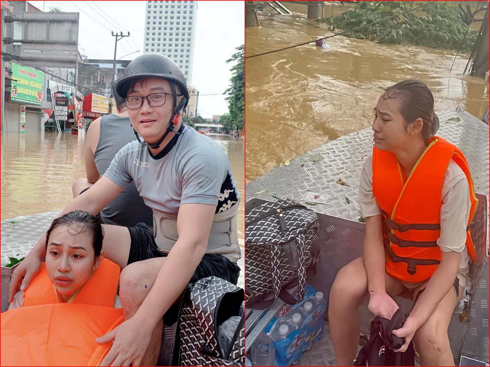 Đội cứu trợ lũ lụt ở Thái Nguyên: Dầm mình hàng chục tiếng trong nước, không khuất phục trước lũ dữ - ảnh 4